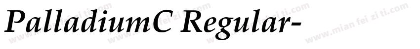 PalladiumC Regular字体转换